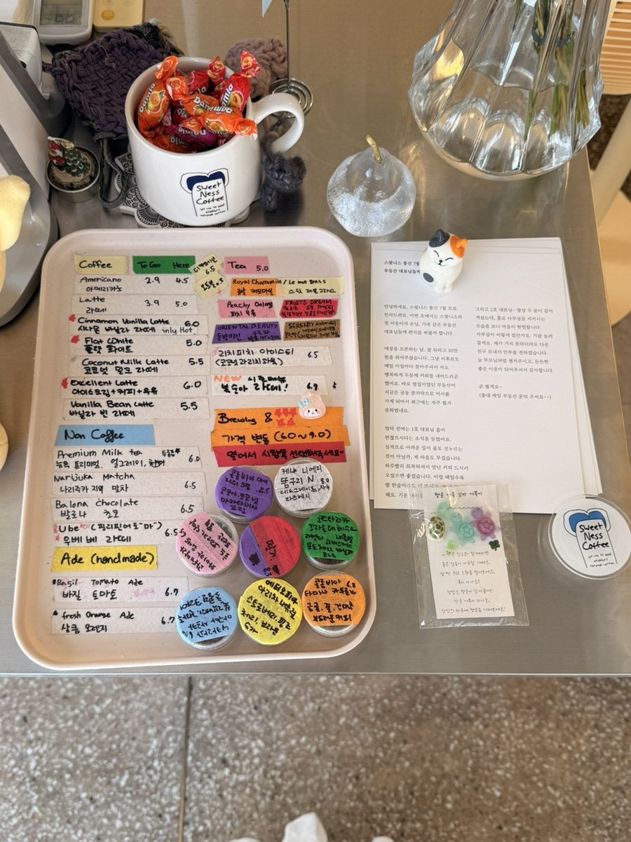 Menu board