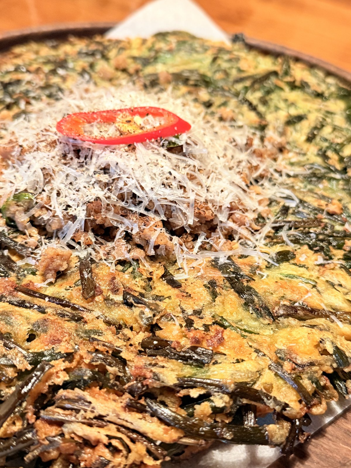 Chive pancake