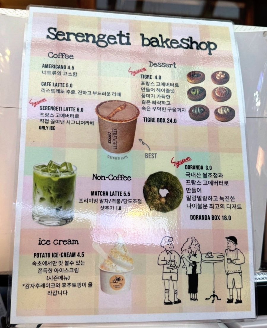 Menu board