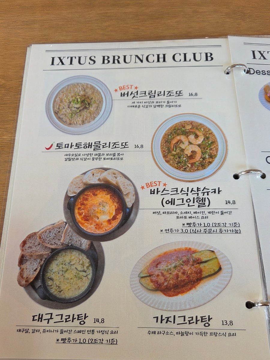 Menu board