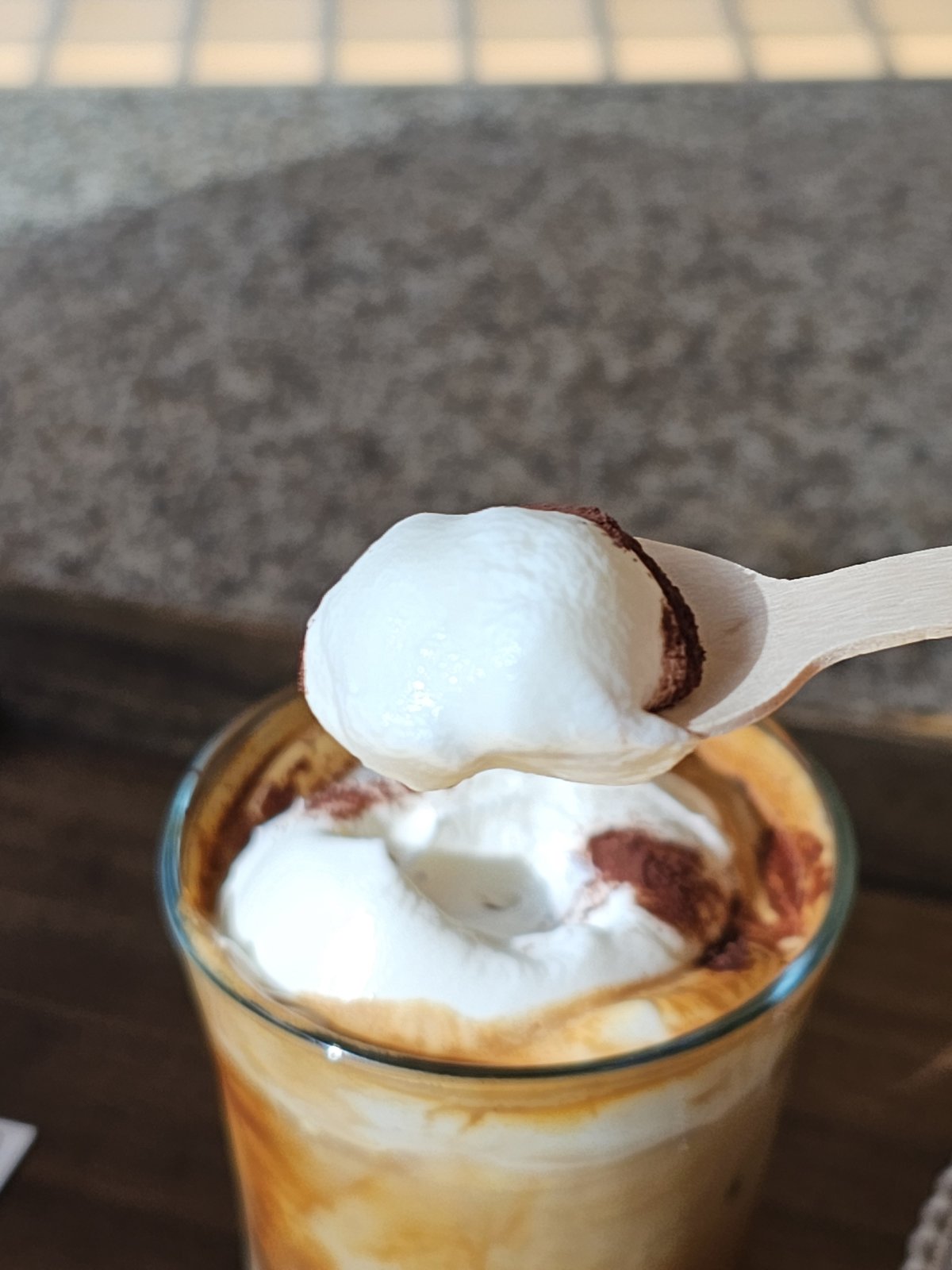 Cream latte