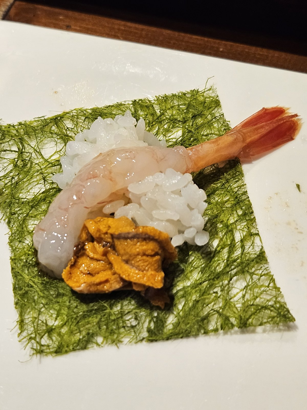 Sweet shrimp sashimi