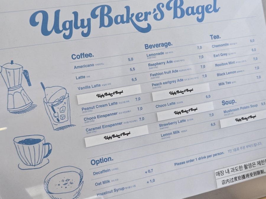 Menu board