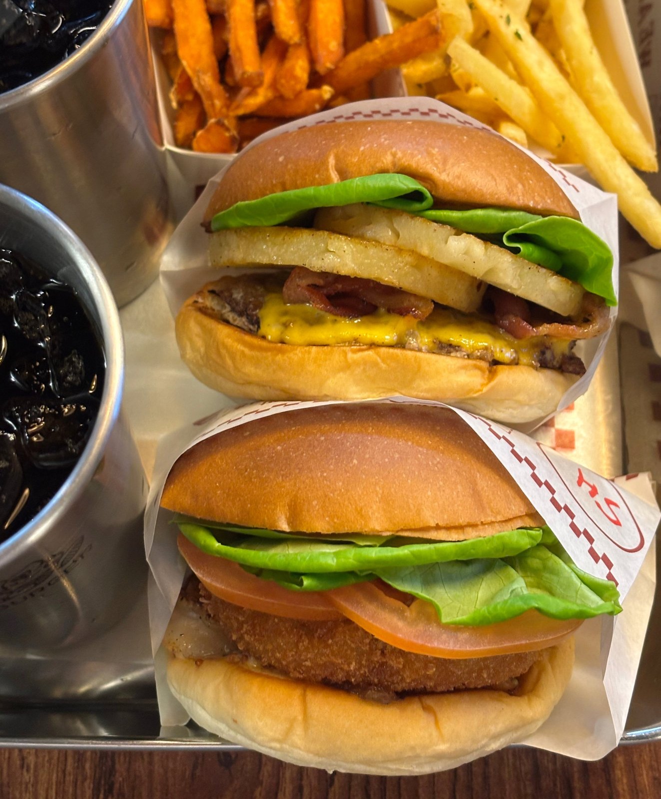 Shrimp burger