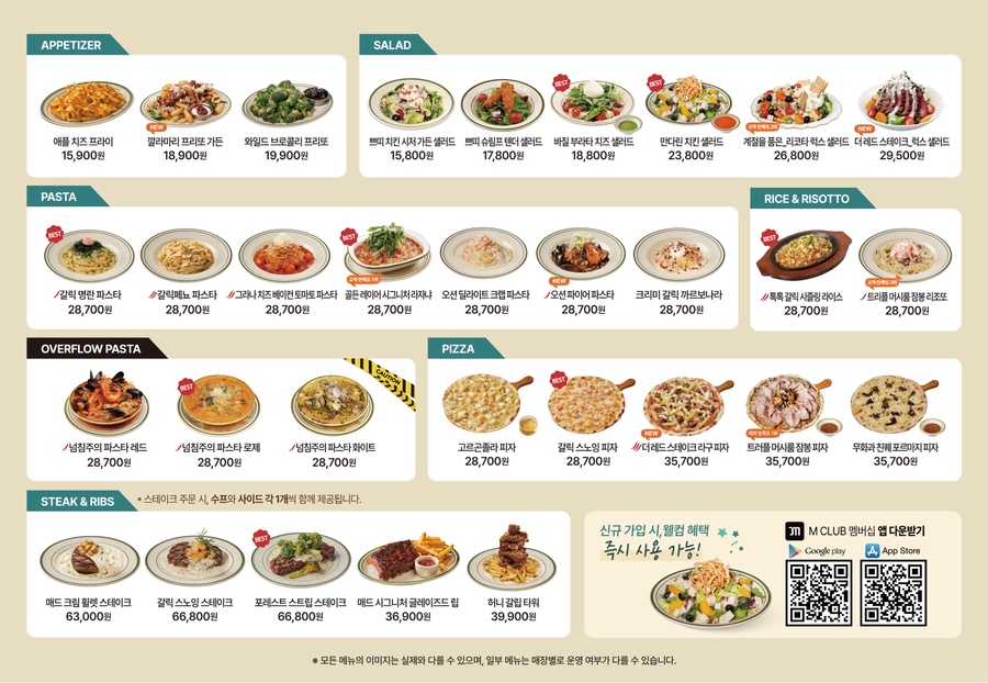 Menu board