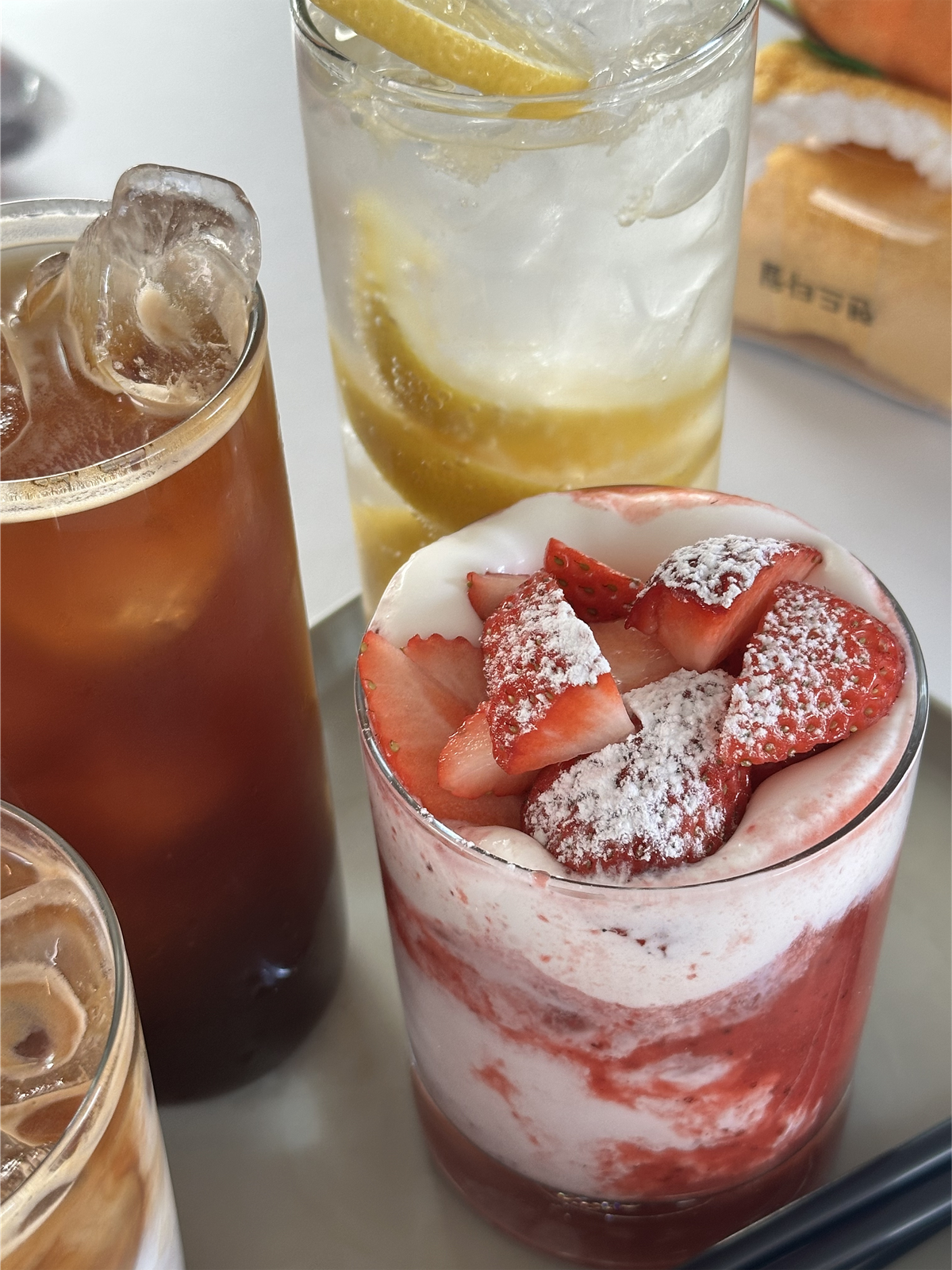 Strawberry latte