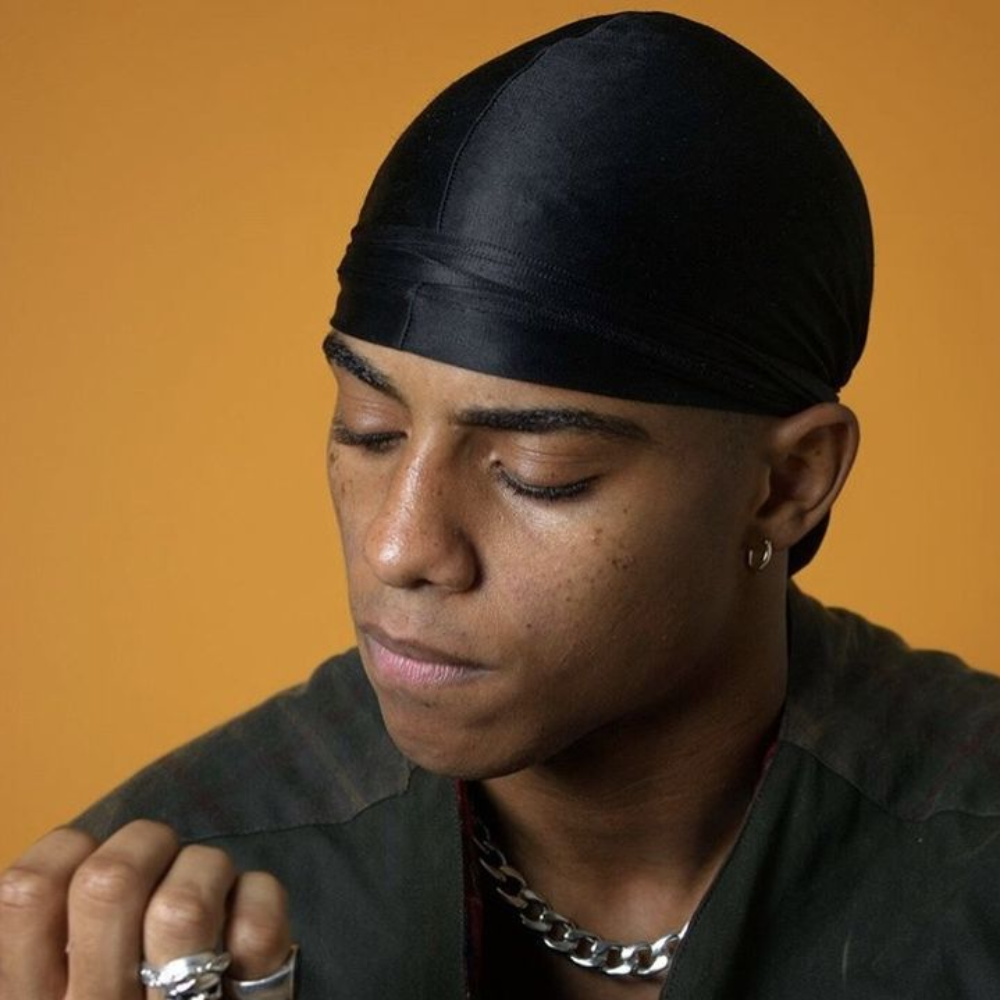 Silky Durag Black, One Size