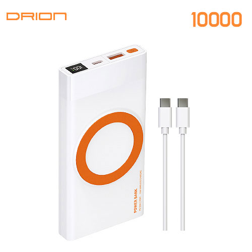 15W Fast Wireless + PD 20W Fast USB-C + 18W Fast USB Port LCD Wireless Charging Power Bank 10000mAh (CTOC 20CM Cable Included), image 1