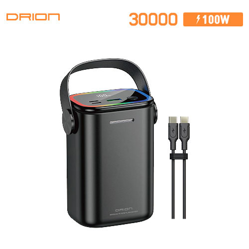 PD 100W Ultra-Fast Lantern Large Capacity Power Bank 30000mAh (USB-C to USB-C Cable 1M Included), image 1