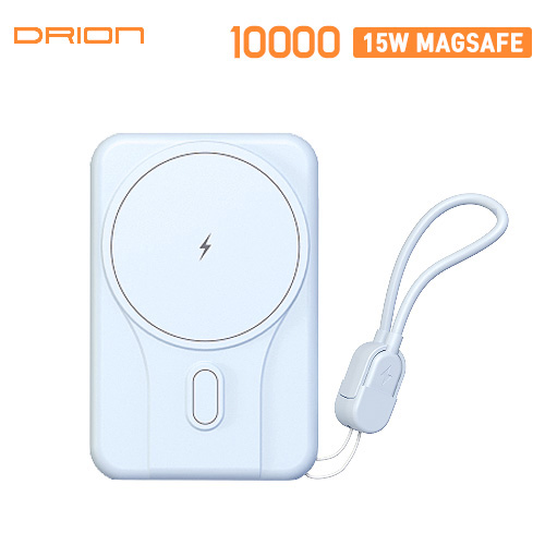 15W Fast MagSafe Power Bank 10000mAh With USB-C to USB-C Short Strap Cable, image 1