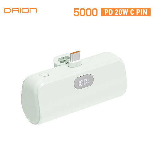 USB-C PD 20W LCD Fast Mini Docking Power Bank 5000mAh, image 1